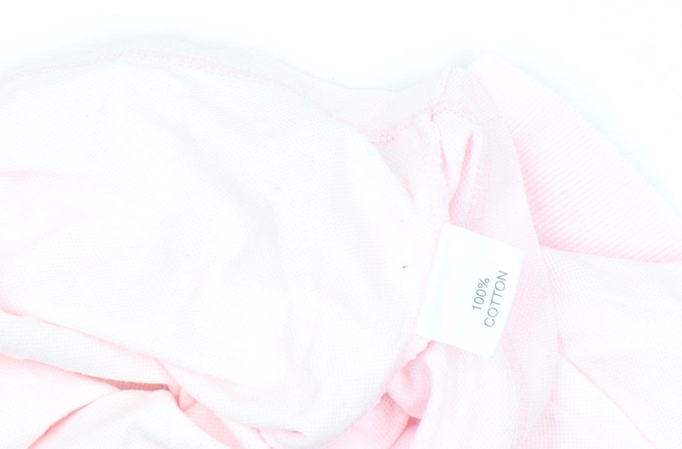 Cutting Green Women's Pink Cotton Polo Shirt Size S