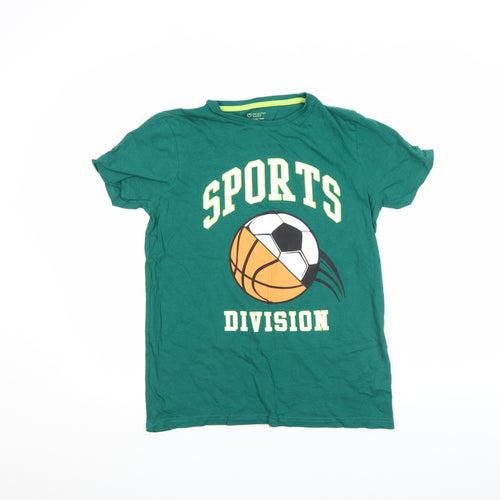 Primark Boys Green Sports Division Graphic T-Shirt 12-13 Years