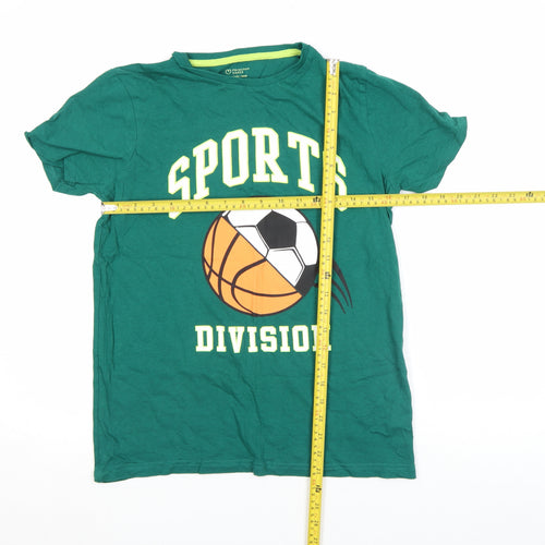 Primark Boys Green Sports Division Graphic T-Shirt 12-13 Years