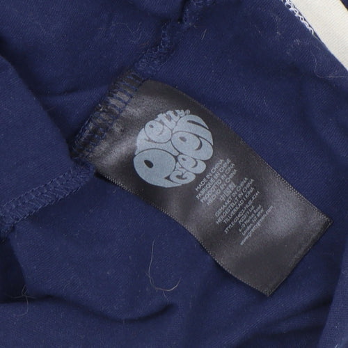 Pretty Green Unisex Blue Cotton Short Sleeve Crew Neck T-Shirt M