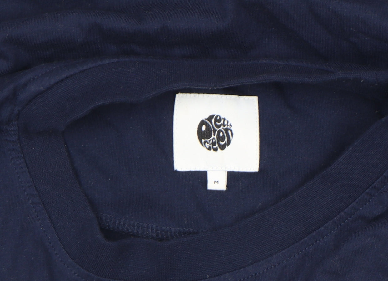 Pretty Green Unisex Blue Cotton Short Sleeve Crew Neck T-Shirt M