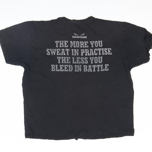 Onfire Men’s Black 2XL Graphic Quote Cotton T-Shirt Casual