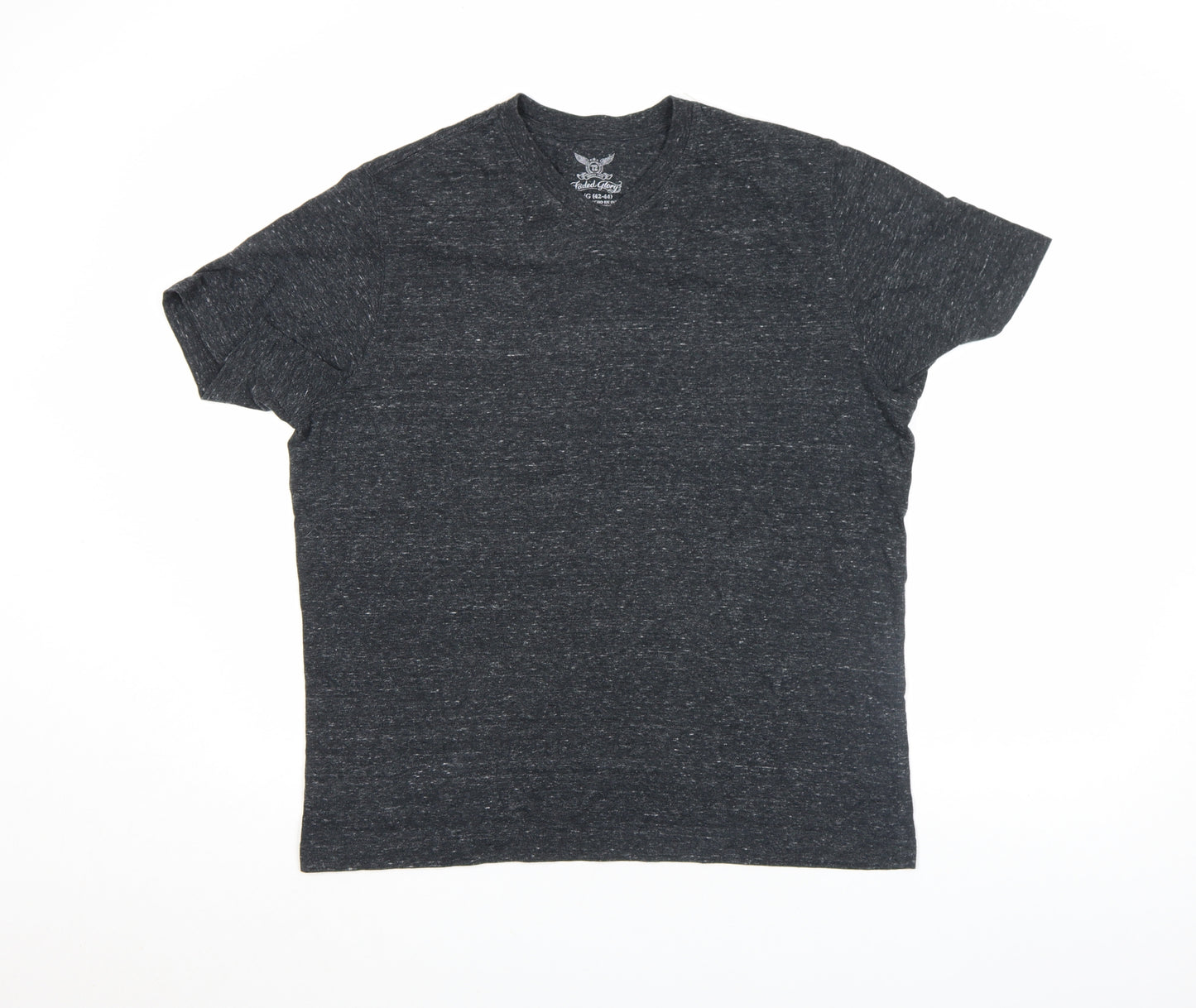 Faded Glory Men's Grey Heather Crew Neck Short Sleeve T-Shirt Size L