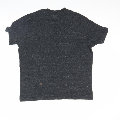 Faded Glory Men's Grey Heather Crew Neck Short Sleeve T-Shirt Size L