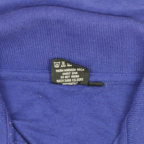 Nathan Jones Men's Blue L Regular Fit Short Sleeve Polo Shirt