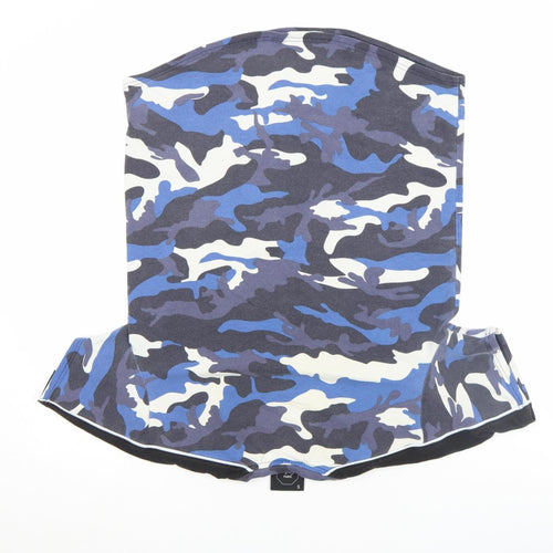 Project X Paris Men's Blue Camouflage Crew Neck T-Shirt Size S