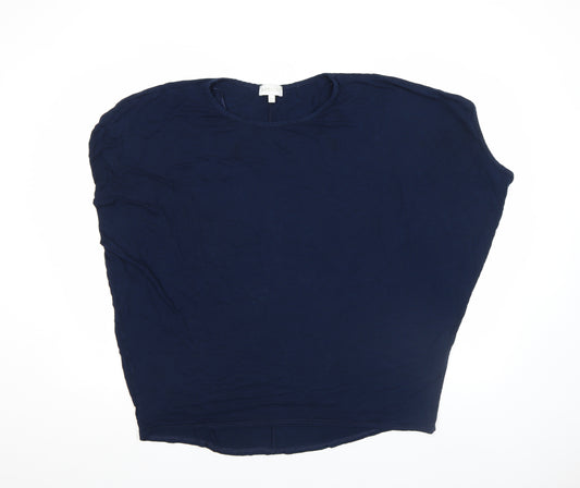 Apricot Womens Blue Sleeveless Viscose Blouse Size 14