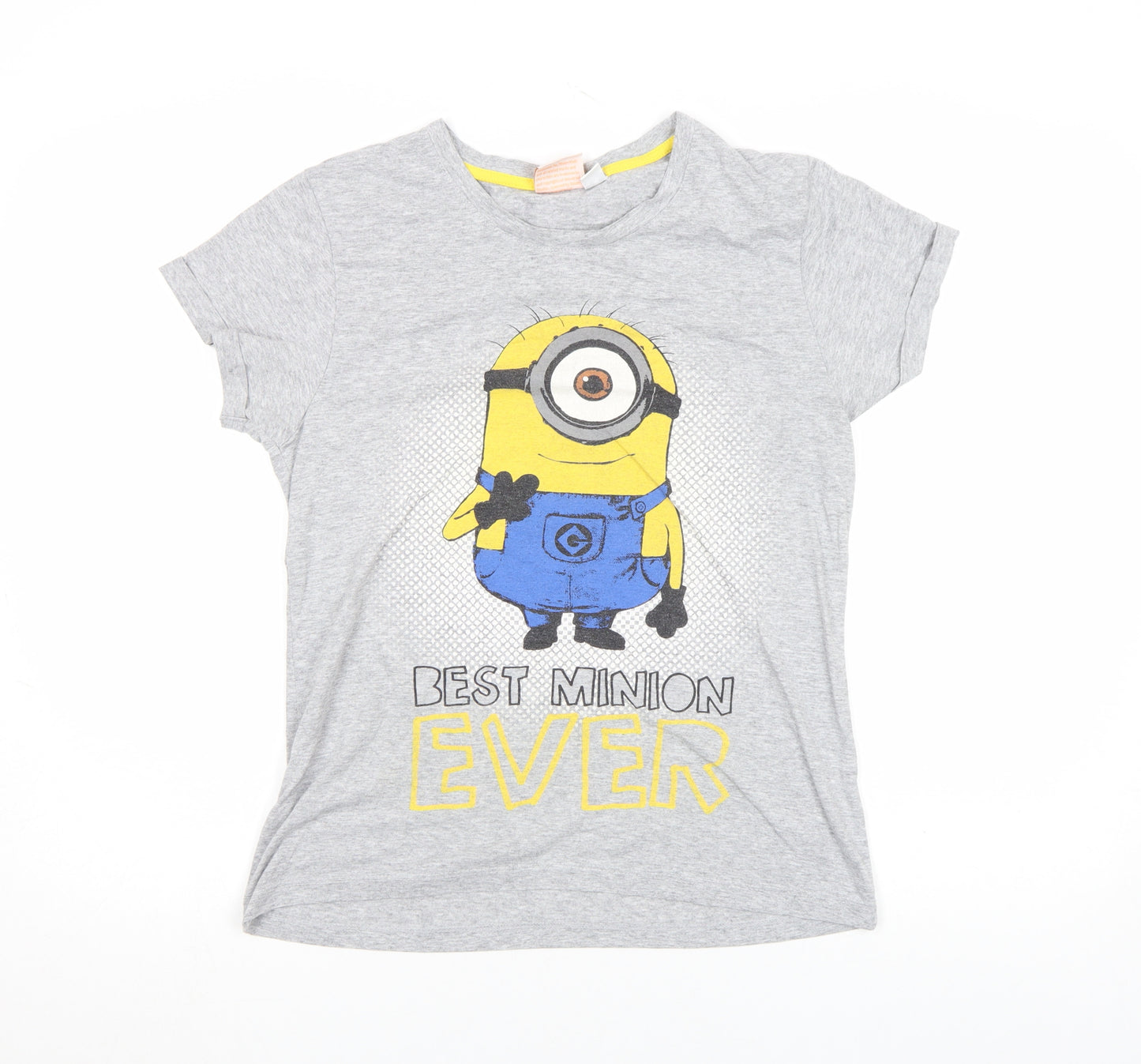 Despicable Me Grey Minion Graphic Women's T-Shirt Size S