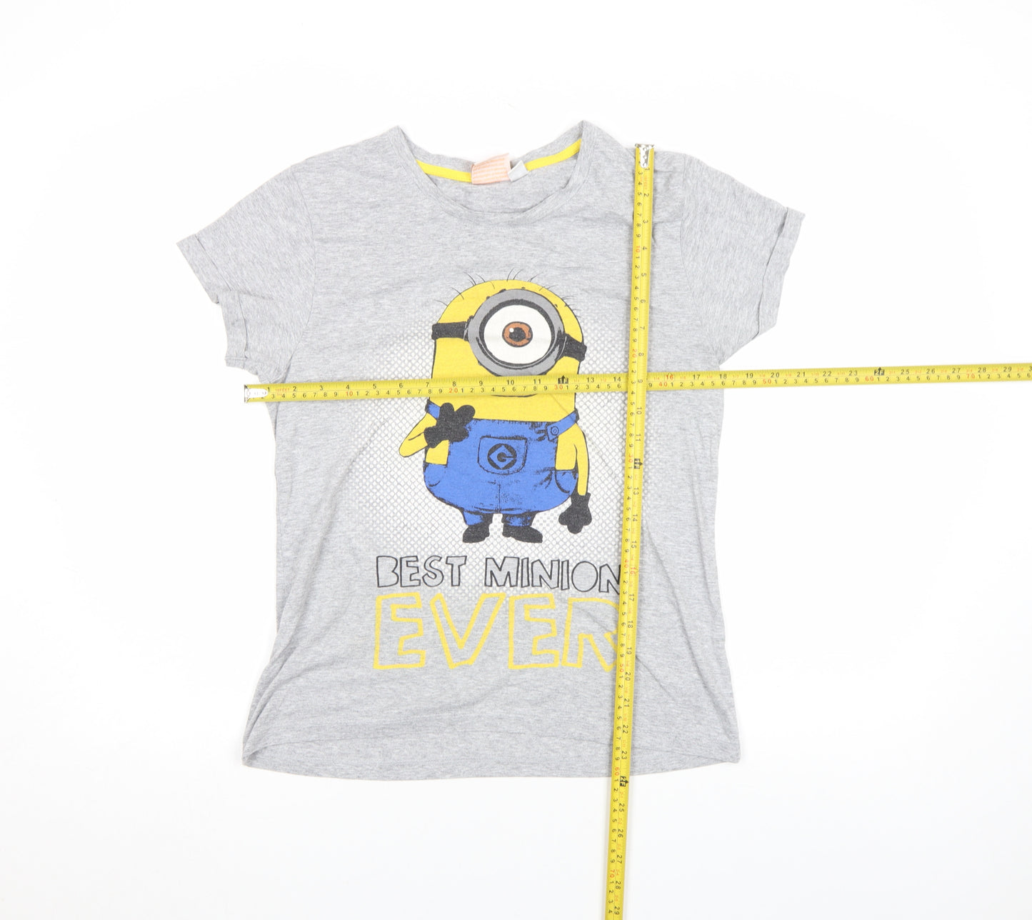 Despicable Me Grey Minion Graphic Women's T-Shirt Size S
