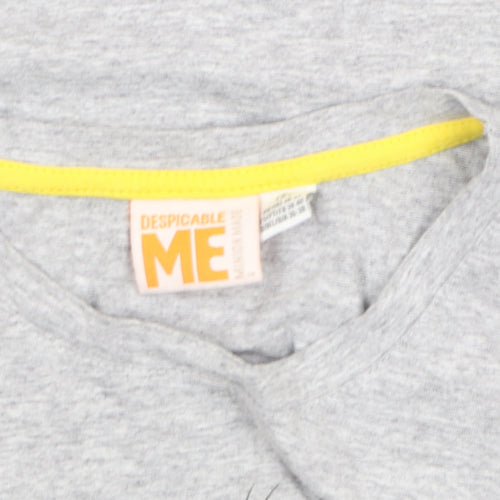 Despicable Me Grey Minion Graphic Women's T-Shirt Size S
