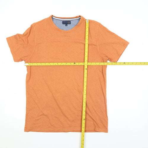 Lincoln Men's Brown Crew Neck Short Sleeve T-Shirt Size M