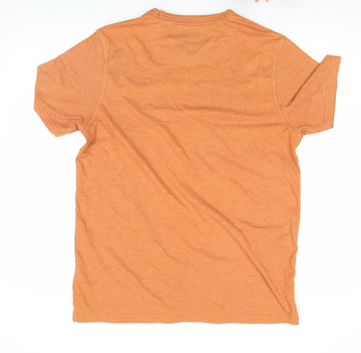 Lincoln Men's Brown Crew Neck Short Sleeve T-Shirt Size M