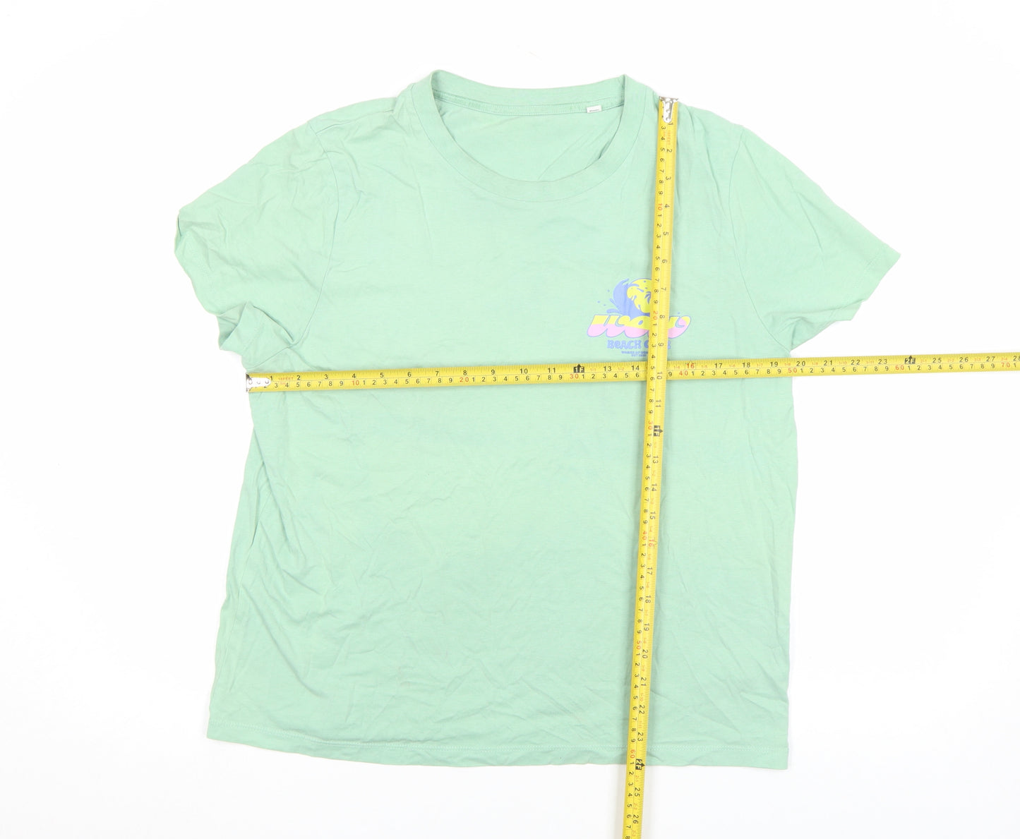 Stanley/Stella Womens Green XL Organic Cotton Beach Club T-Shirt