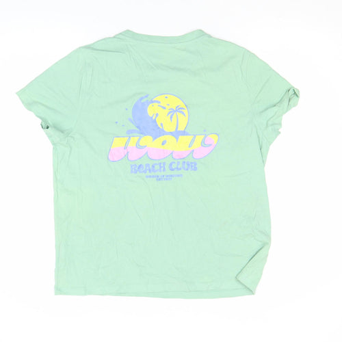 Stanley/Stella Womens Green XL Organic Cotton Beach Club T-Shirt