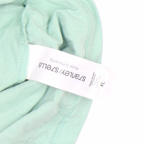 Stanley/Stella Womens Green XL Organic Cotton Beach Club T-Shirt