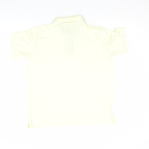 Cotton Traders Men's Pale Yellow 100% Cotton Polo Shirt Size S