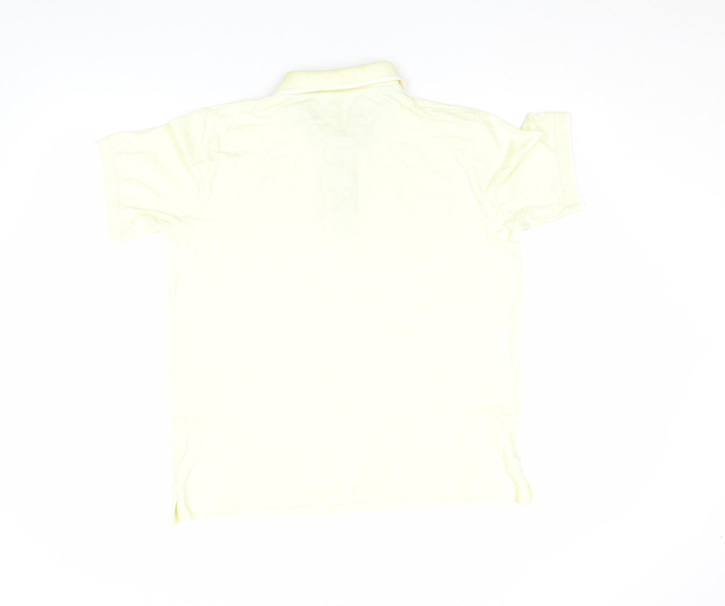 Cotton Traders Men's Pale Yellow 100% Cotton Polo Shirt Size S