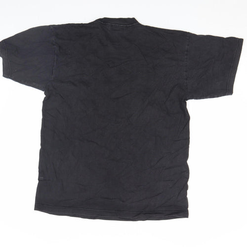 The Darkside Men's Black Gothic Graphic Cotton T-Shirt M