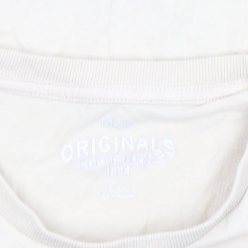 Marks and Spencer Girls Beige Cat Graphic Long Sleeve T-Shirt 13-14 Years