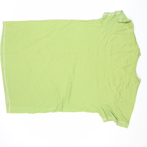 Hatley Women's Green Cotton T-Shirt Nightshirt Falling to Sheep Print One Size