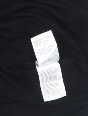 Peacocks Women’s Black Zip Back Viscose Jersey Blouse Size 18