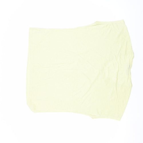 Marks and Spencer Women’s Light Citrus V-Neck Jersey T-Shirt Size 12