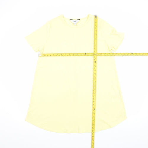 Long Tall Sally Women’s Yellow Size 12 Tall T-Shirt Dress