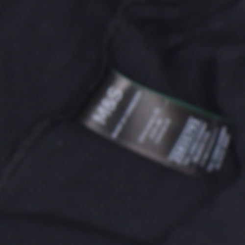Marks and Spencer Women’s Black Short Sleeve Jersey T-Shirt Size 12
