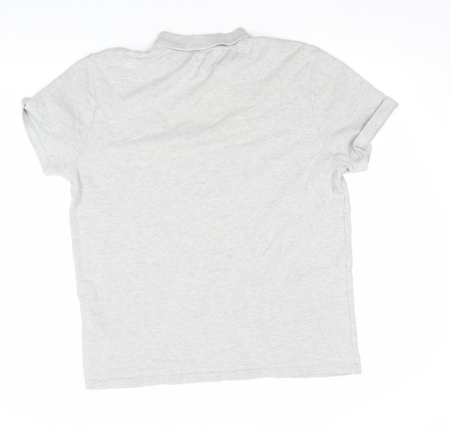 Samsøe & Samsøe Men's Light Grey Cotton Polo Shirt L