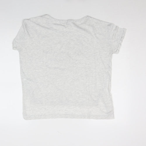 Marks and Spencer Women’s Grey T-Shirt Size 12 Short Sleeve Cotton