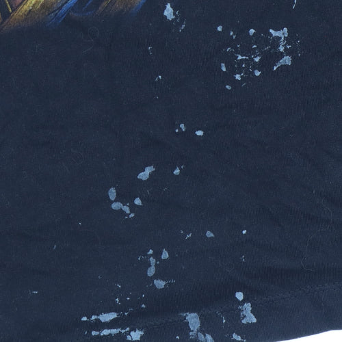 Wild Men's Black XL Skull Horror Graphic T-Shirt