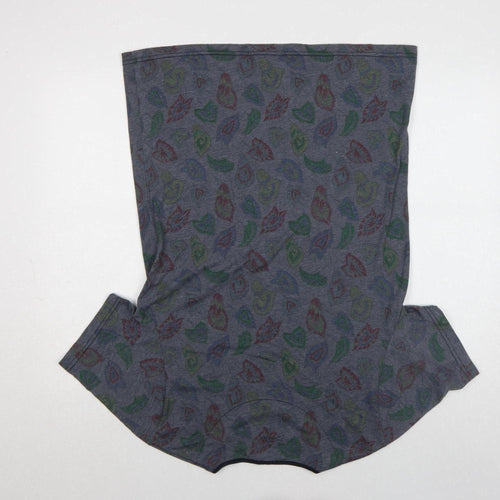 Hendrix Authentic Men's Grey Paisley Cotton Blend T-Shirt Size L