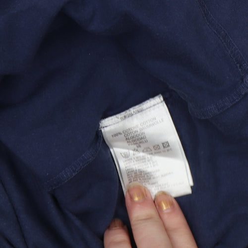 Diesel Men's Blue Graphic Print Cotton T-Shirt Size M