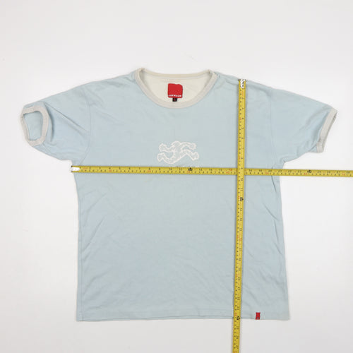 Airwalk Men's Blue Cotton Short Sleeve Retro Graphic T-Shirt L
