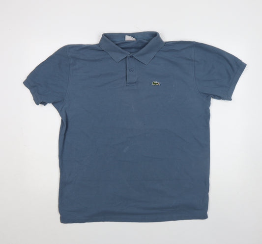 Lacoste Men’s Blue Regular Fit Cotton Polo Shirt Size L
