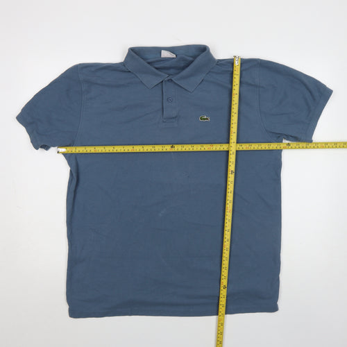 Lacoste Men’s Blue Regular Fit Cotton Polo Shirt Size L