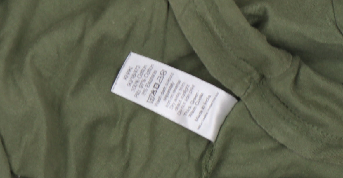 M&Co Men’s Green Graphic Beach Camper T-Shirt Size S