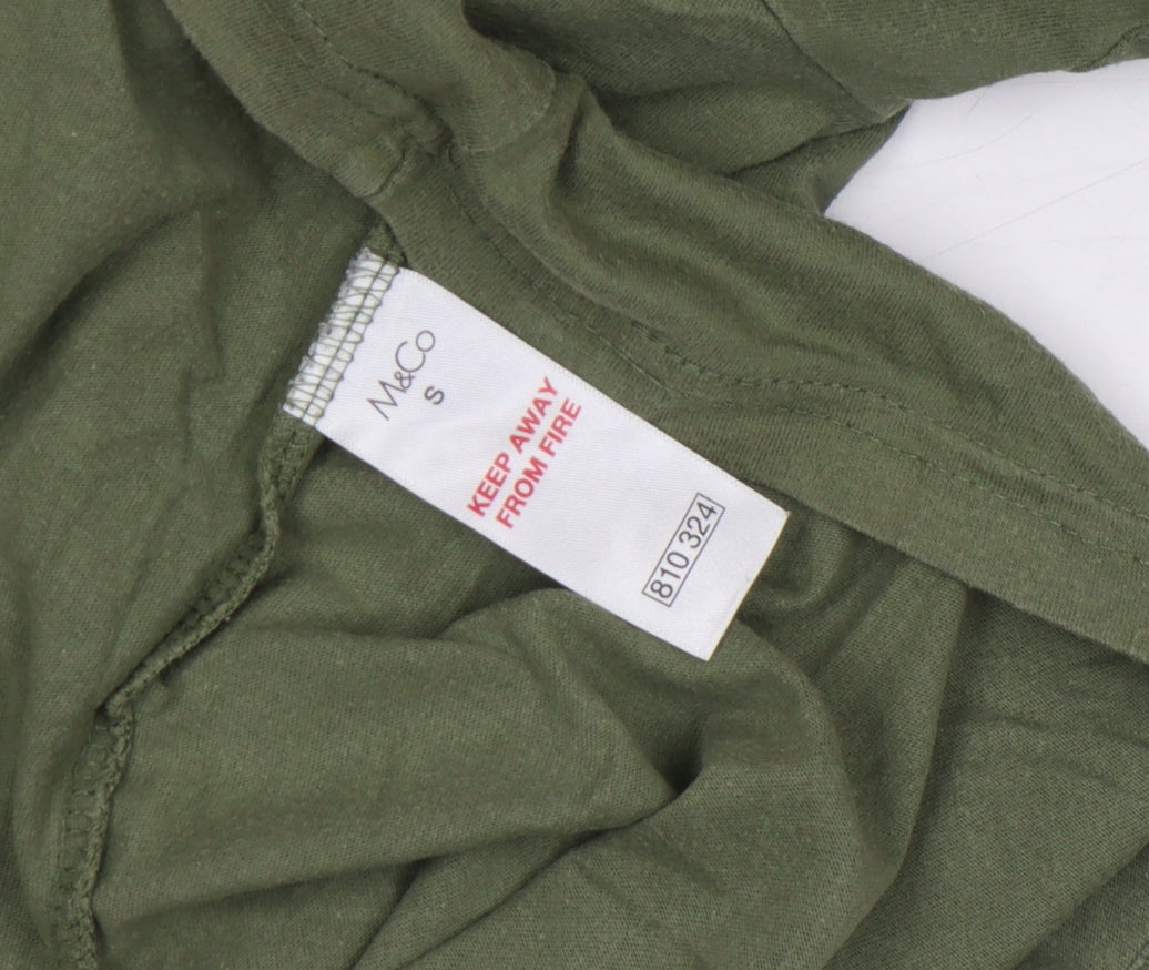 M&Co Men’s Green Graphic Beach Camper T-Shirt Size S