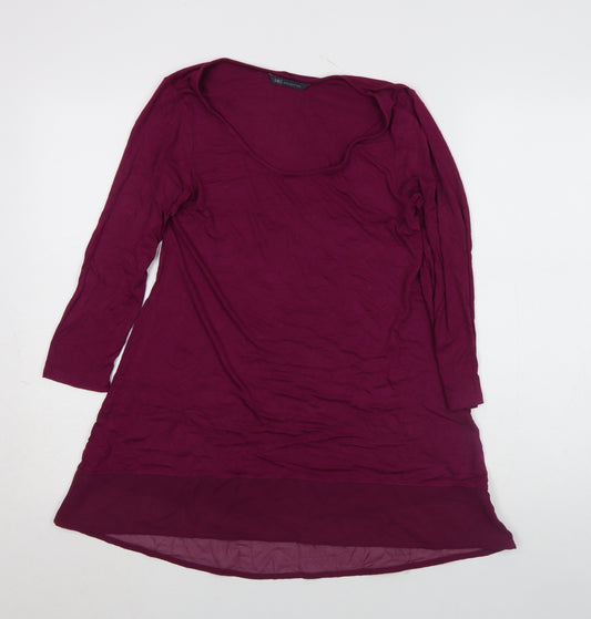 Marks and Spencer Women’s Purple 3/4 Sleeve Tunic Blouse UK 8