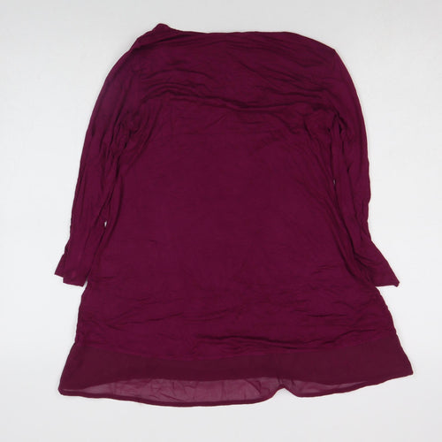 Marks and Spencer Women’s Purple 3/4 Sleeve Tunic Blouse UK 8