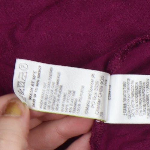 Marks and Spencer Women’s Purple 3/4 Sleeve Tunic Blouse UK 8