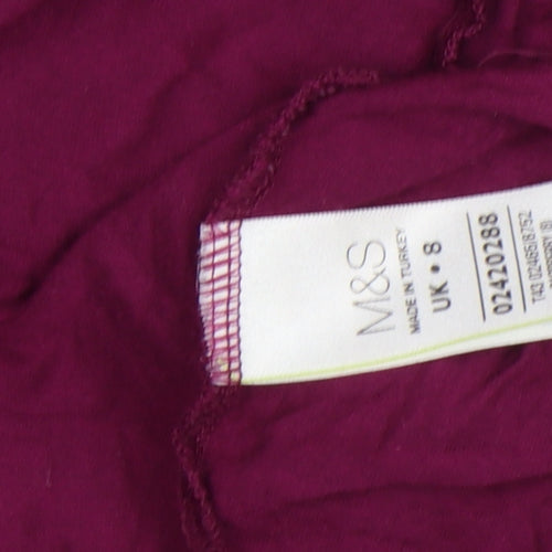 Marks and Spencer Women’s Purple 3/4 Sleeve Tunic Blouse UK 8
