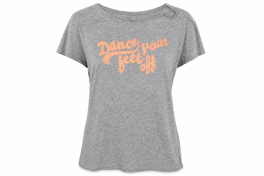 H&M Womens Grey 'Dance Your Feet Off' T-Shirt Size M