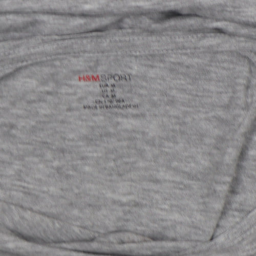 H&M Womens Grey 'Dance Your Feet Off' T-Shirt Size M