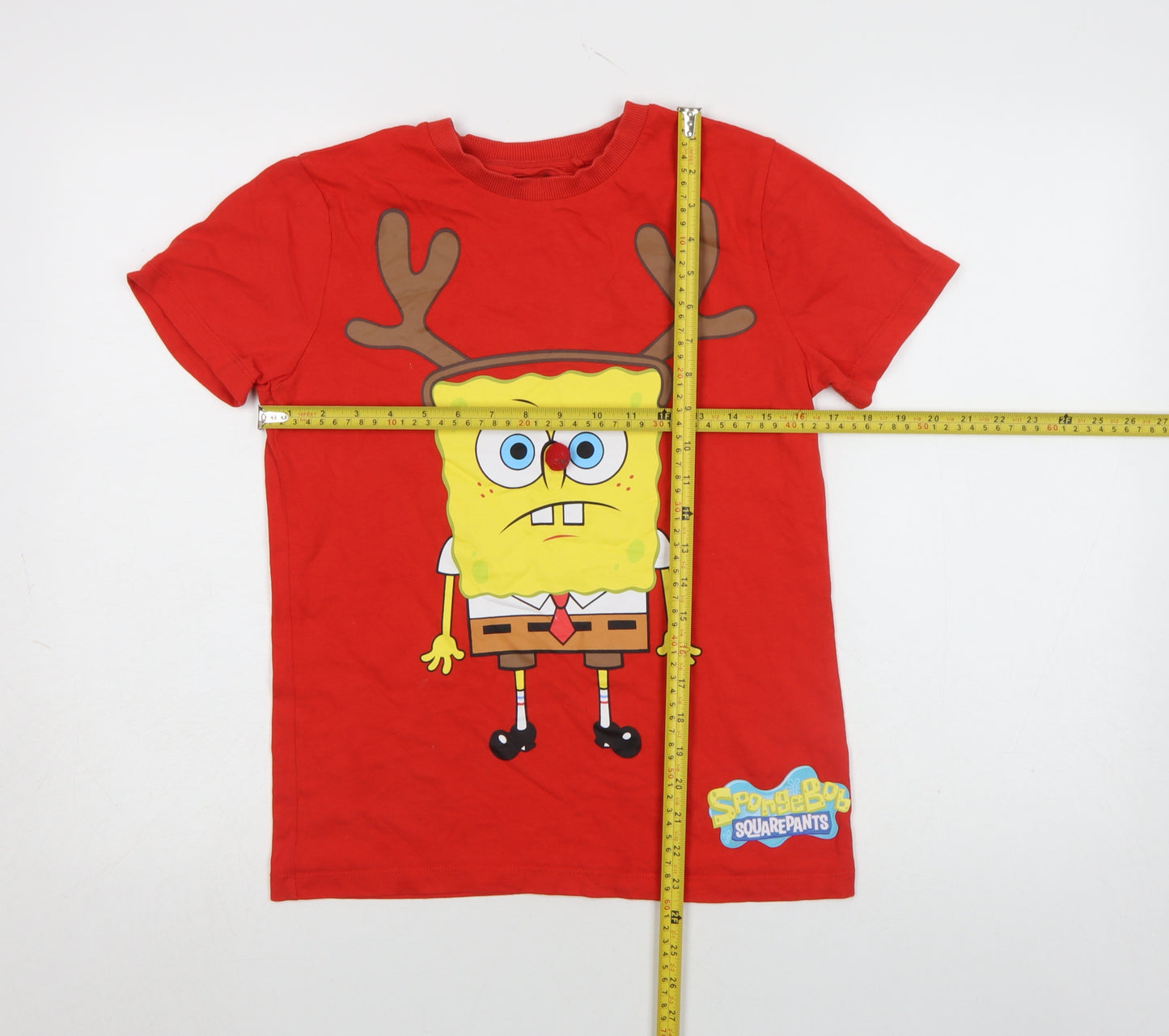 Next Girls Red SpongeBob SquarePants Christmas Graphic T-Shirt 12 Years