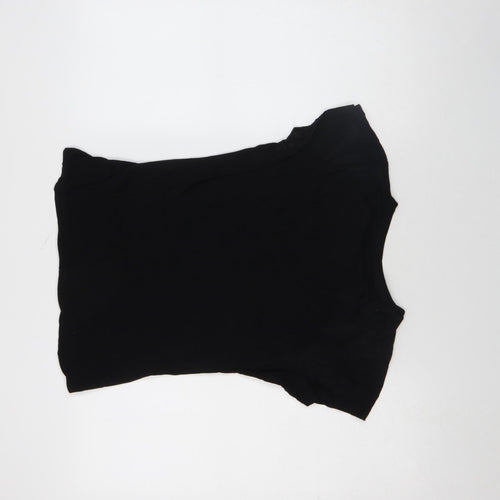 Primark Womens Black Cotton Halloween Skeleton Hands T-Shirt Size 8