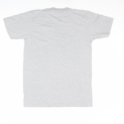 American Apparel Men Grey M Short Sleeve Crew Neck T-Shirt
