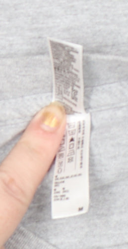 American Apparel Men Grey M Short Sleeve Crew Neck T-Shirt