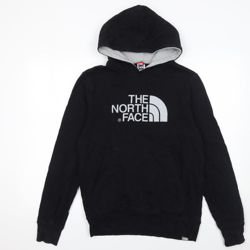 The North Face Men’s Black Pullover Hoodie S Regular Fit Logo Outdoor