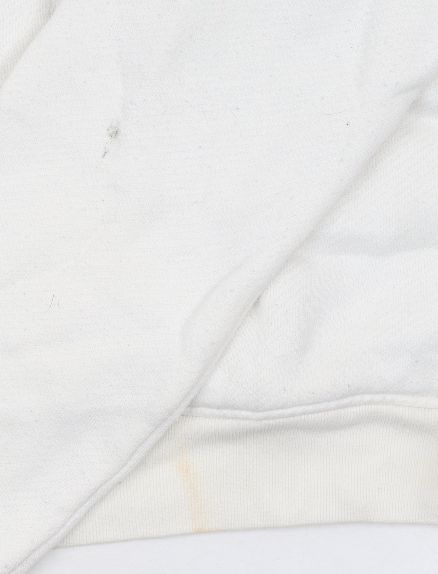 Jack Wills Womens White Half Zip Hoodie Size 12 Cotton Blend